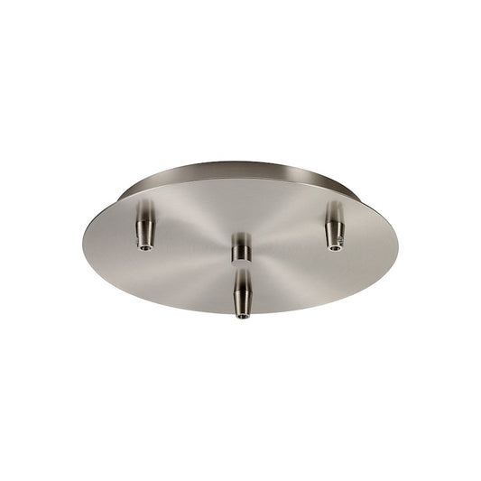 Innovations 113-SN Custom Cord 3 Light Multi Port Canopy, Satin Nickel