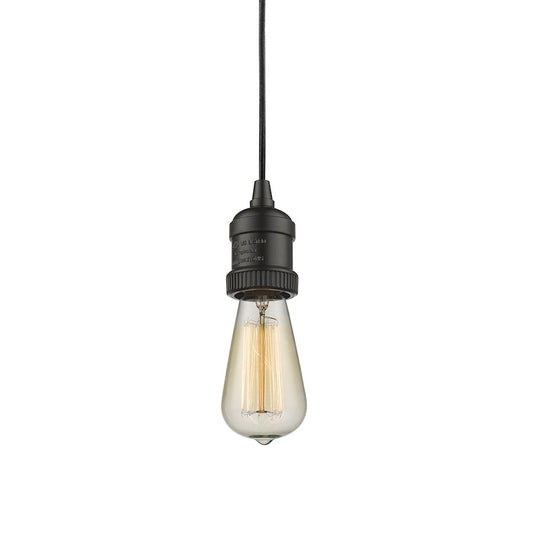 Innovations 1 Light Bare Bulb Mini Pendant in Oiled Rubbed Bronze