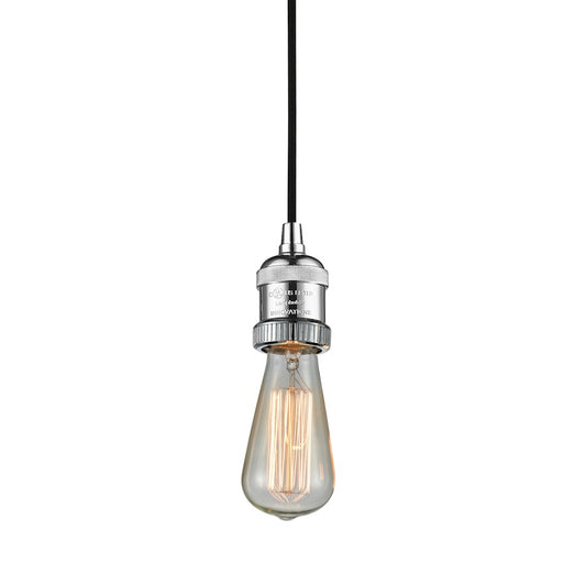 Innovations Bare Bulb 1 Light Cord Set, Franklin Restoration, Chrome
