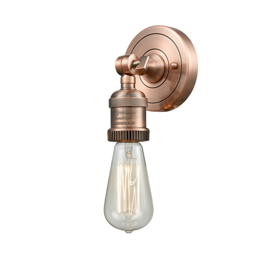 Innovations 1-LT Bare Bulb 4.5" ADA Compliant Sconce, Copper