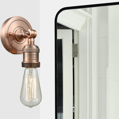 Innovations 1-LT LED Bare Bulb 4.5" ADA Compliant Sconce, Copper