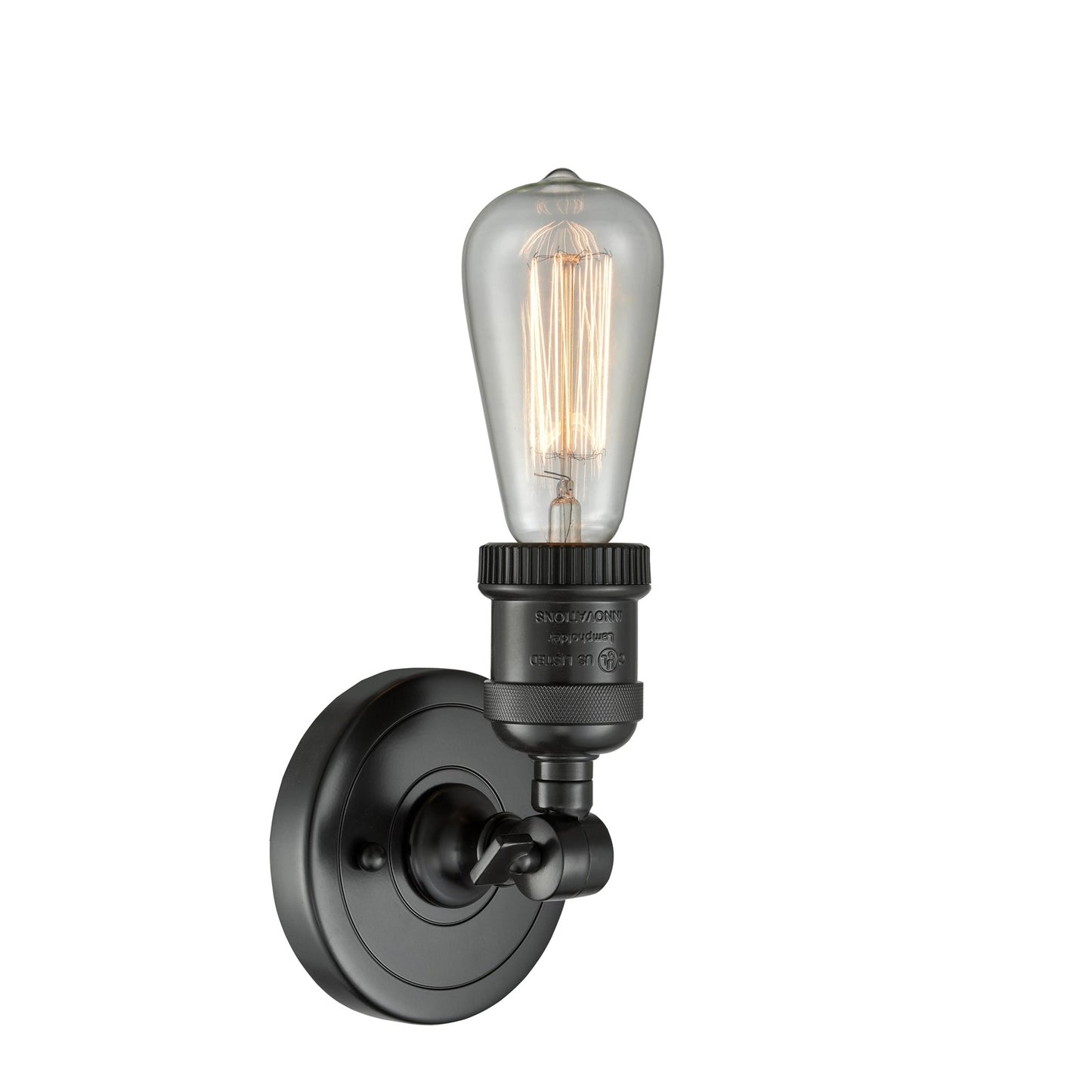 Innovations Lighting 1-LT Bare Bulb 4.5" ADA Compliant Sconce, Black