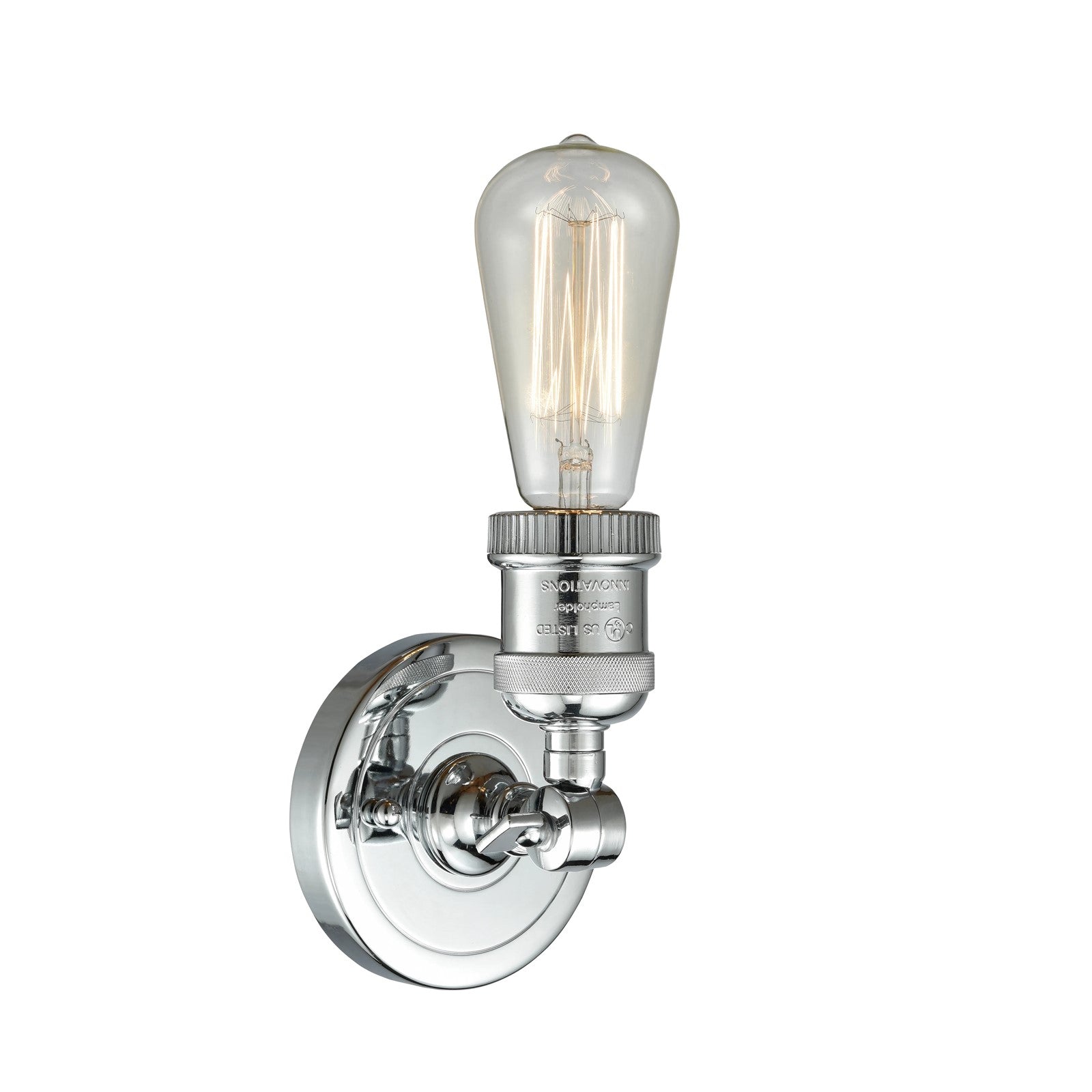 Innovations 1-LT Bare Bulb 4.5" ADA Compliant Sconce, Chrome