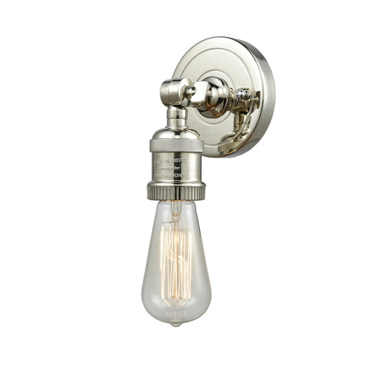 Innovations 1-LT Bare Bulb 4.5" ADA Compliant Sconce, P Nickel
