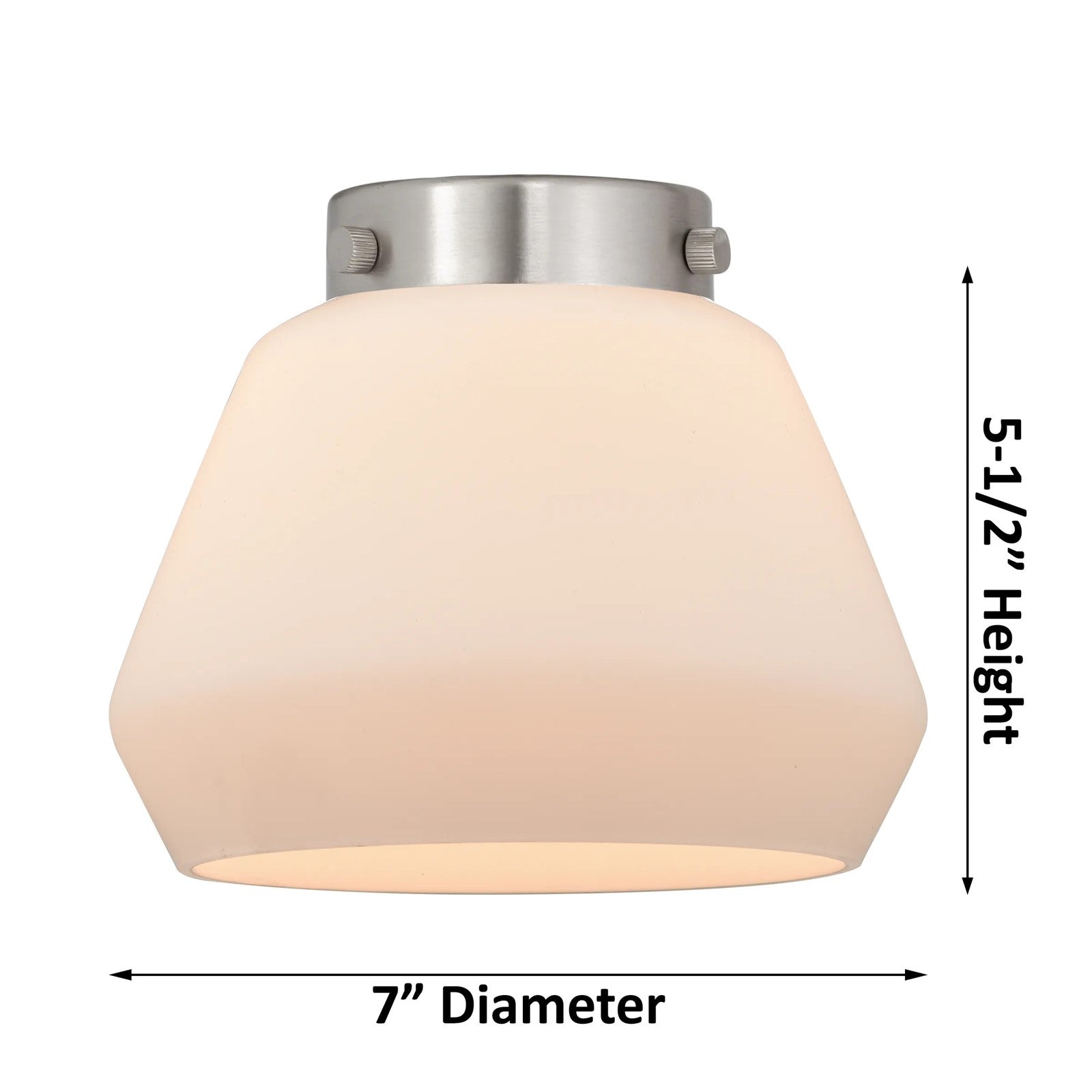 Innovations Fulton 22in 3-Light LED Chandelier | Industrial Polished Nickel and Matte White Glass | Kitchen Island & Dining Room | Model 207-PN-G171-LED