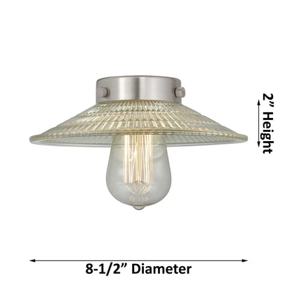 Innovations 3-Light LED Halophane 24in Chandelier | Industrial Polished Nickel and Clear Glass | Kitchen Island & Dining Room | Model 207-PN-G2-LED