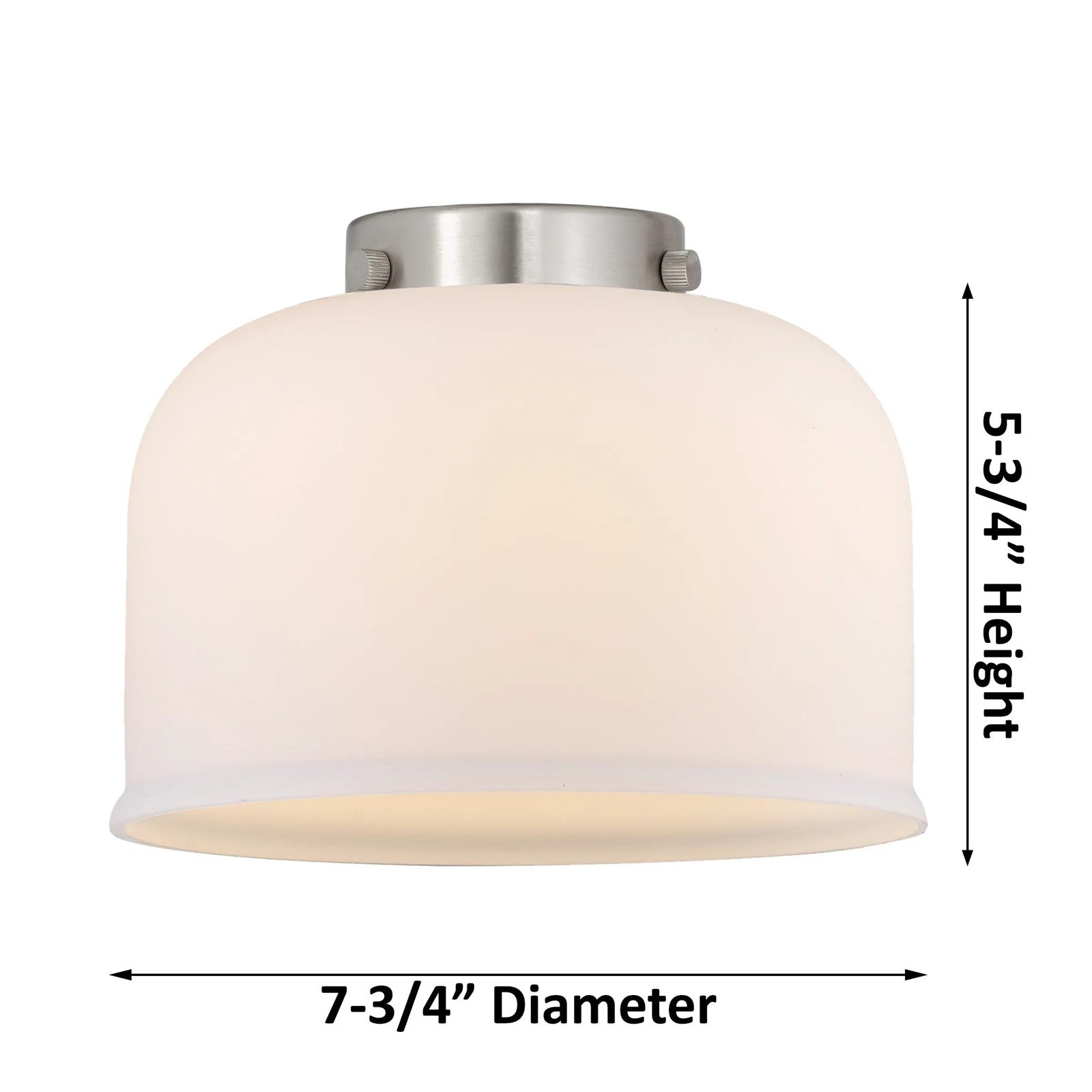 Innovations Lighting Large Bell 22in 3-Light Chandelier | Industrial Polished Nickel and Matte White Cased Glass | Dining Room & | Model 207-PN-G71