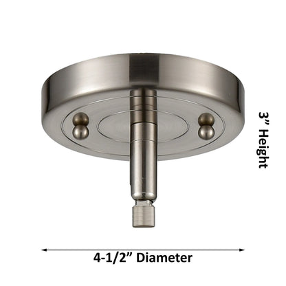 Innovations Addison 19in 3-Light Chandelier | Traditional Industrial Polished Nickel and Metal Shade | Damp Location Dining Room & Foyer | Model 207-PN-M9
