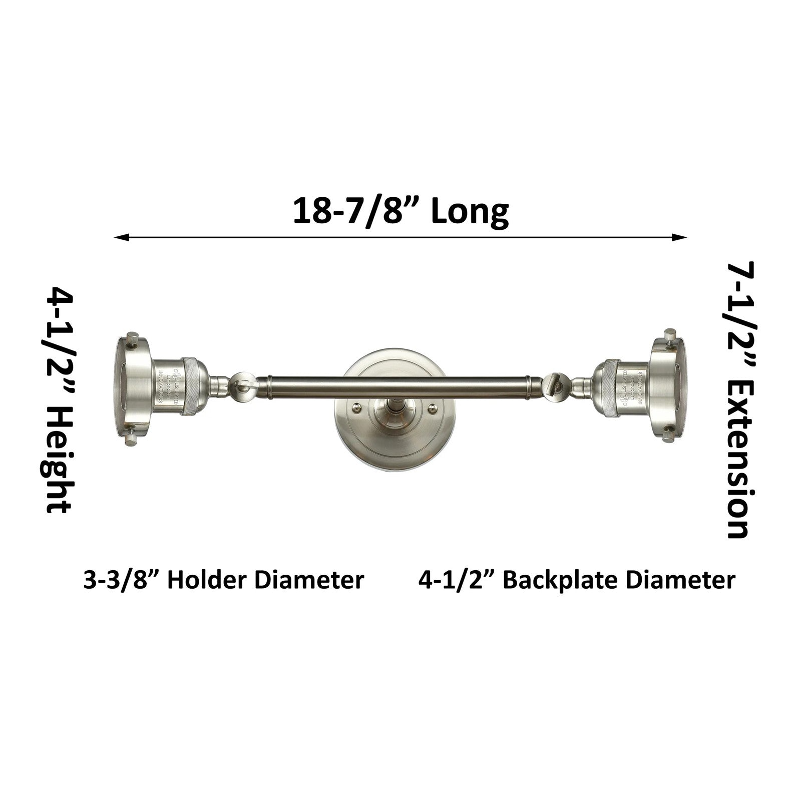 Innovations Halophane 2-Light Vanity Light | Industrial Brushed Satin Nickel and Clear Halophane Glass | Bathroom Vanity & Powder | Model 208L-SN-G2-LED