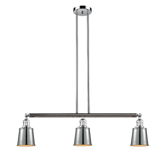 Innovations Addison 38in 3-Light Island Pendant | Traditional Polished Chrome Steel and Metal | Kitchen Island & Dining Room | Model 213-PC-M9-PC-LED