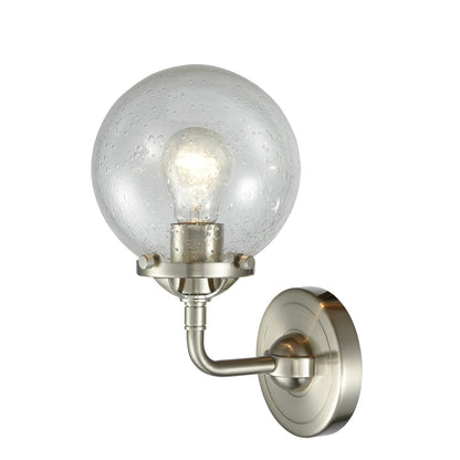Innovations 1 Light LED Beacon 6" Sconce, Bronze/Seedy