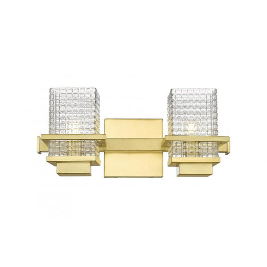 Innovations Lighting Wellfleet 2 Light Bath Vanity, Gold