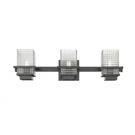 Innovations Lighting Wellfleet 3 Light Bath Vanity Light, Black