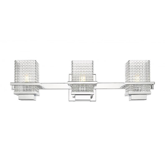 Innovations Lighting Wellfleet 3 Light Bath Vanity Light, Chrome