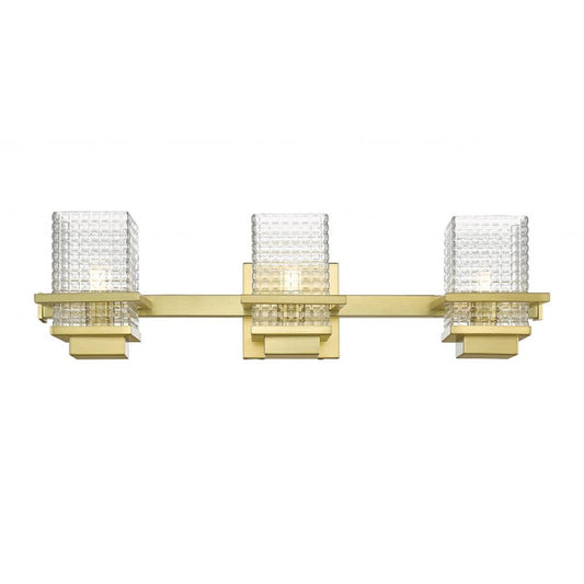 Innovations Lighting Wellfleet 3 Light Bath Vanity, Gold
