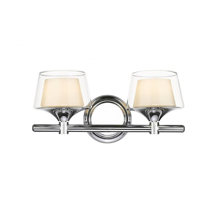 Innovations Lighting Laguna 2 Light LED Bath Vanity, Chrome