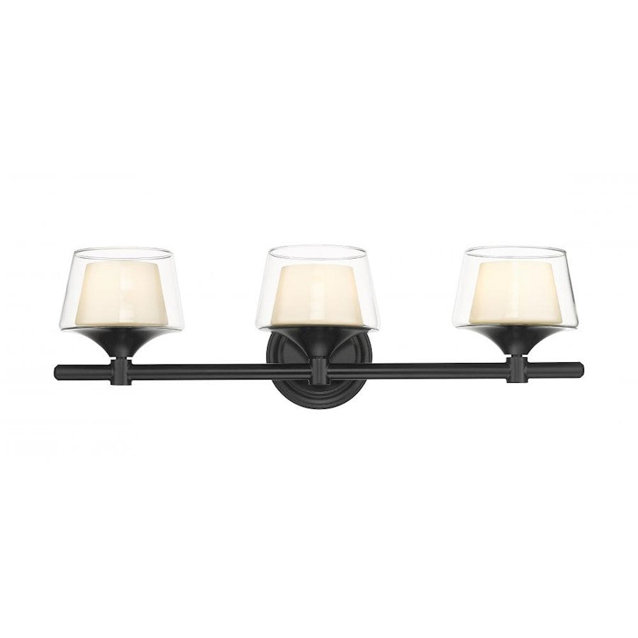 Innovations Lighting Laguna 3 Light Bath Vanity Light, Black