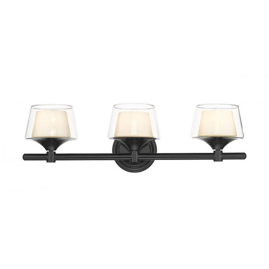 Innovations Lighting Laguna 3 Light Bath Vanity Light, Black
