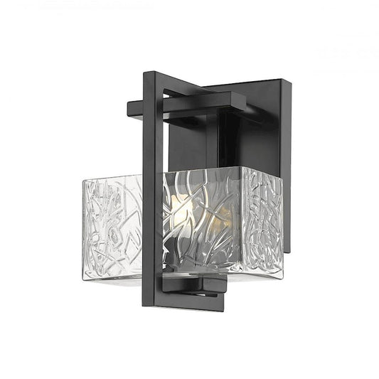 Innovations Lighting Striate 1 Light L-LED Wall Sconce, Black