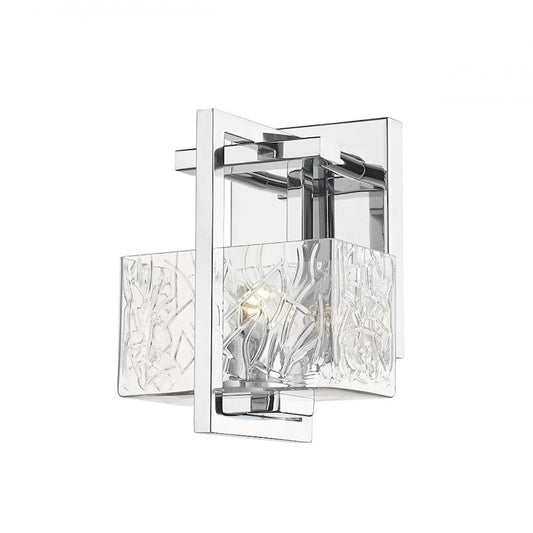 Innovations Lighting Striate 1 Light Wall Sconce, Chrome