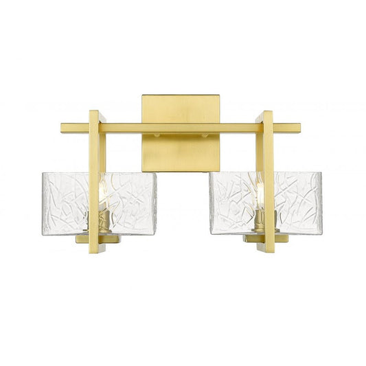 Innovations Lighting Striate 2 Light L-LED Bath Vanity, Gold