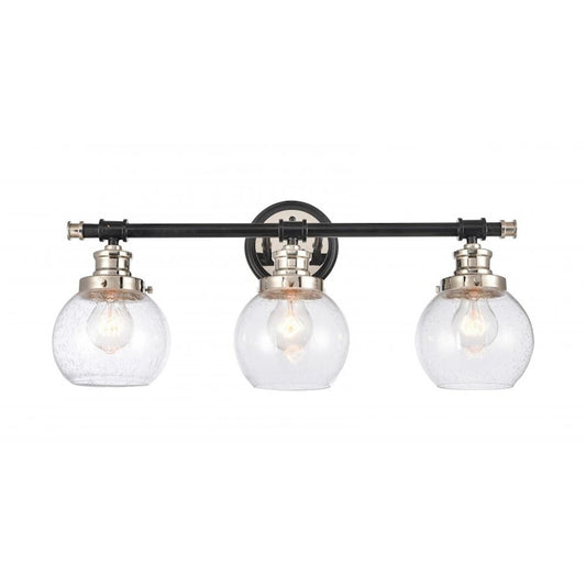 Innovations Saybrook 6" 3-Lt Vanity 3W, BK Nickel
