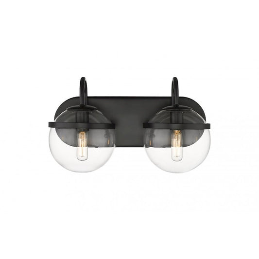 Innovations Auralume Sands 6" 2 Light L-LED Bath Vanity, BK