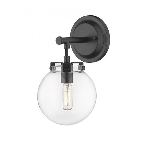 Innovations Auralume Span 6" 1 Light L-LED Wall Sconce, Black