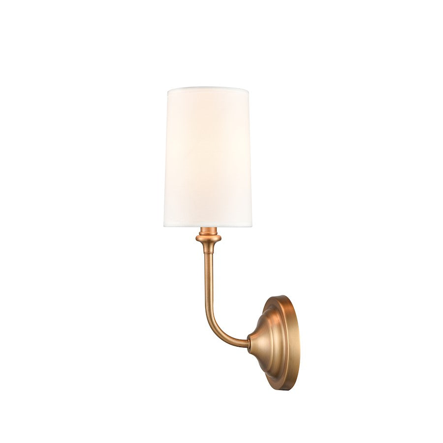 Innovations Lighting Giselle 1 Light Sconce, Brass/Off-White