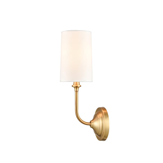 Innovations Lighting Giselle 1 Light Sconce, Satin Gold/Off-White