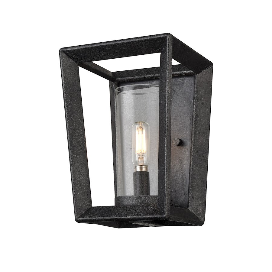 Innovations Colchester 1 Lt 6" Wall Sconce, Zinc/Clear