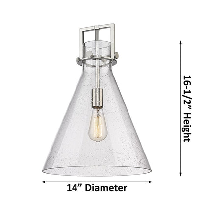 Innovations Newton Cone 14" Stem Arch Pendant, CBZ/SD