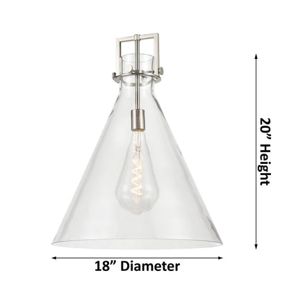 Innovations Newton Cone 18" Stem Arch Pendant, CBZ/SD