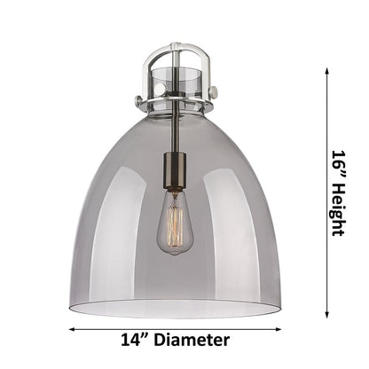 Innovations NB 1Lt 14" Stem Arch Pendant, CBZ/MC