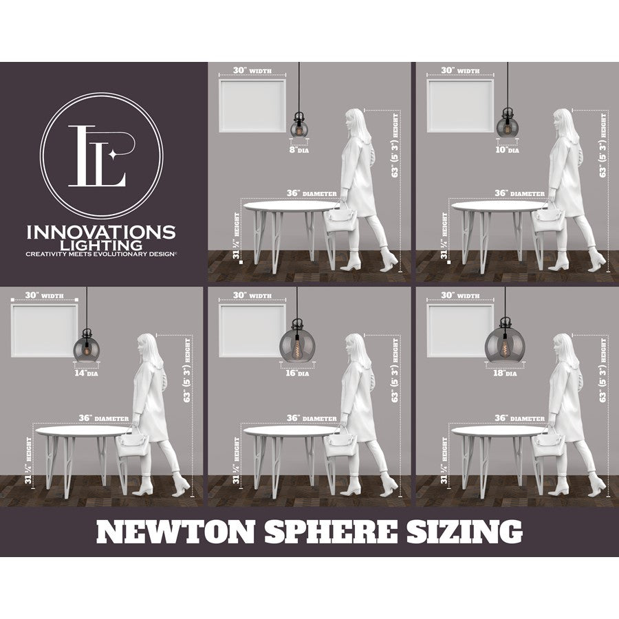 Innovations NS 10" Stem Arch Mini Pendant, CBZ/SD