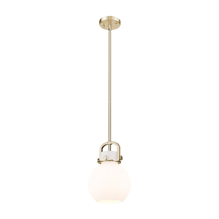 Innovations NS 8" Stem Arch Mini Pendant, CBZ/WH - 410-1SS-CB-G410-8WH