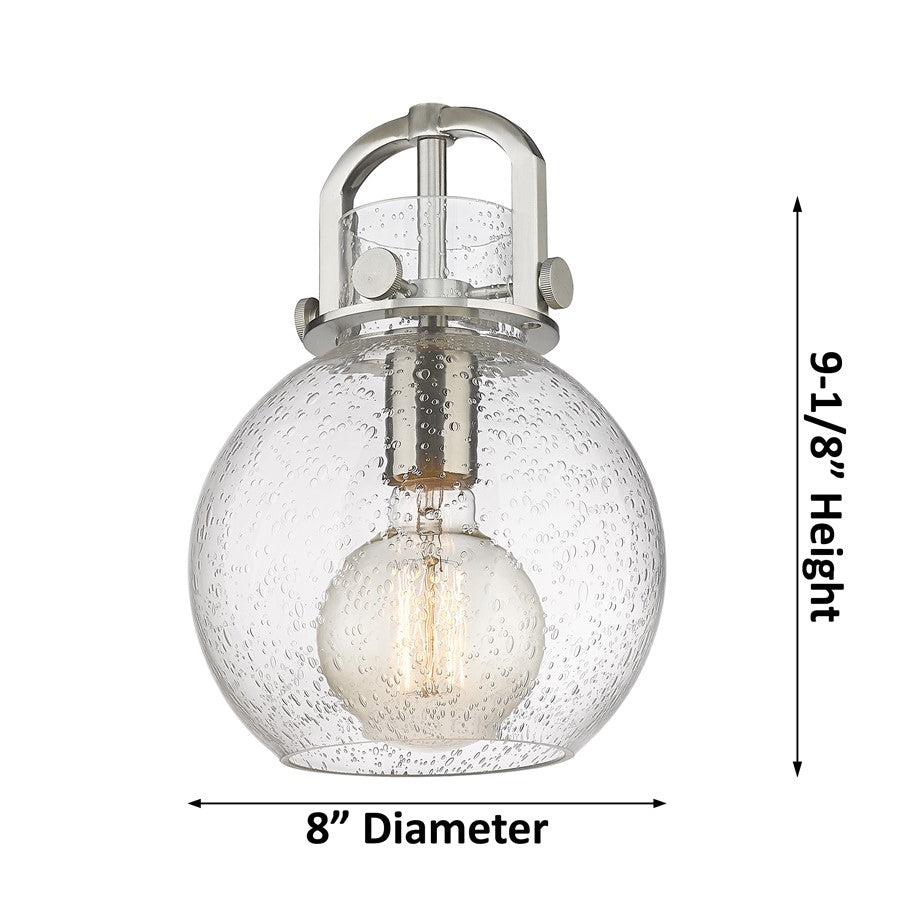 Innovations NS 8" Stem Arch Mini Pendant, CBZ/WH