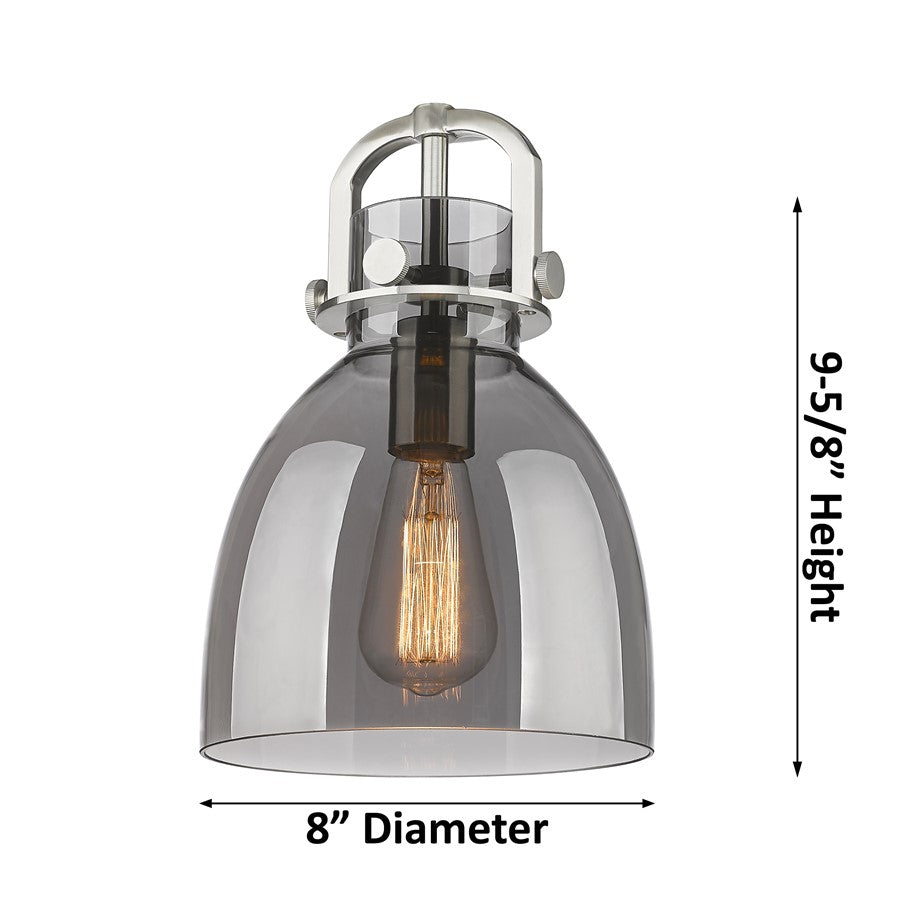 Innovations NB 1Lt 8" Stem Arch Mini Pendant, CBZ/MC