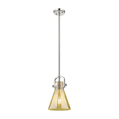 Innovations Newton Cone 8" Stem Arch Mini Pendant, PN/MC - 410-1SS-PN-G411-8ME