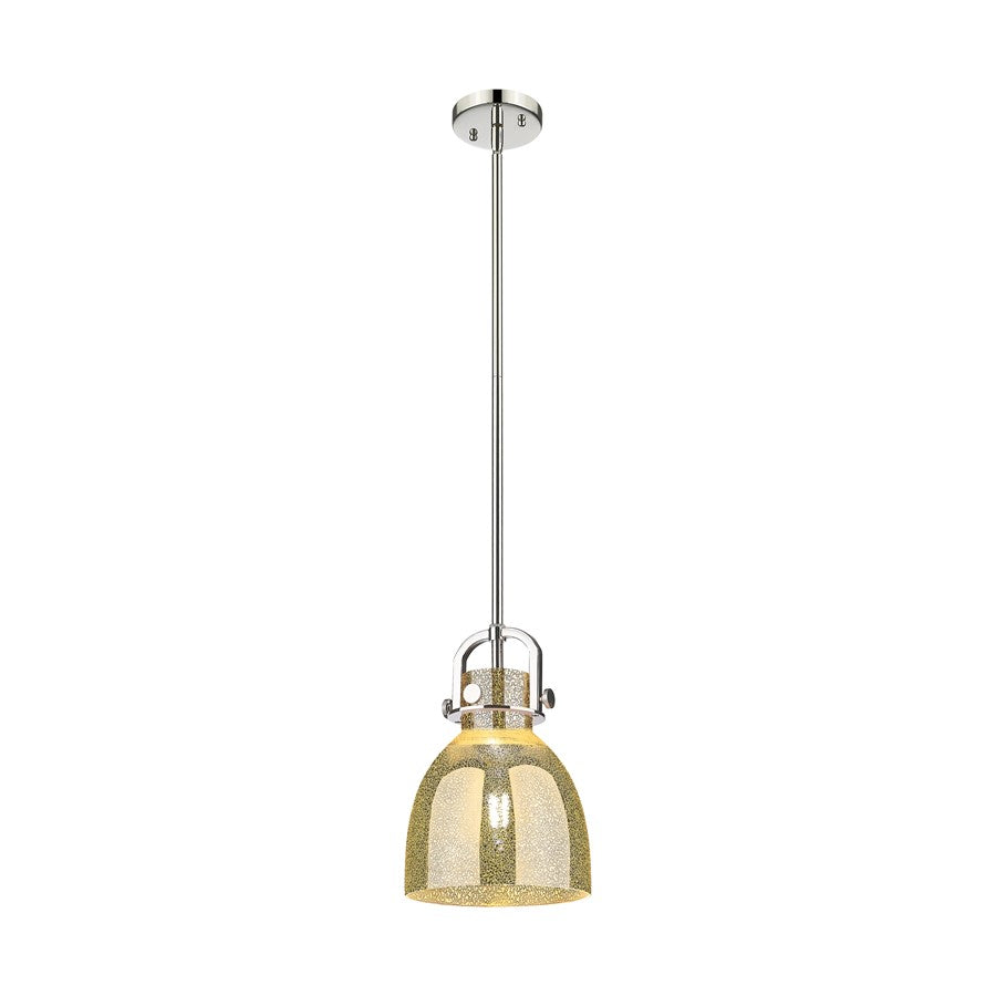 Innovations NB 1Lt 8" Stem Arch Mini Pendant, PN/MC - 410-1SS-PN-G412-8ME