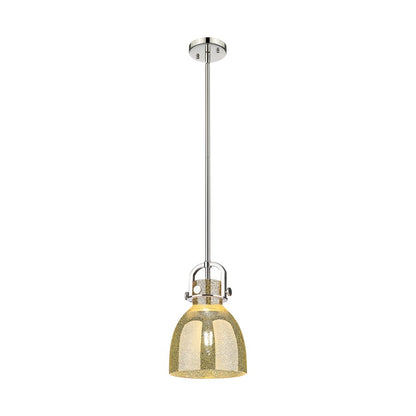 Innovations NB 1Lt 8" Stem Arch Mini Pendant, PN/MC - 410-1SS-PN-G412-8ME
