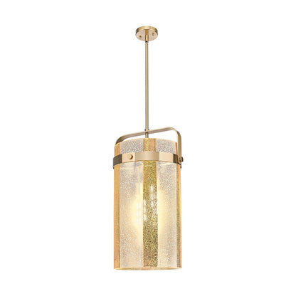 Innovations Pilaster 4Lt 12" Stem Pendant, CBZ/Mercury - 413-4SL-CB-G413-4S-12ME