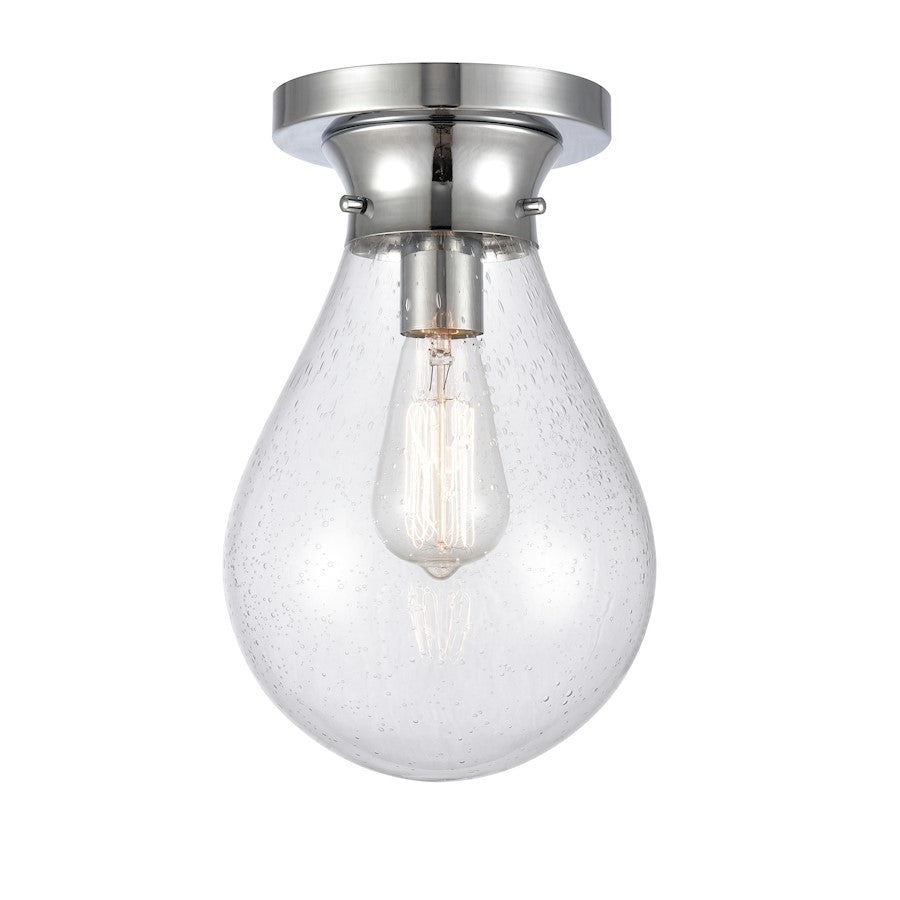 Innovations Genesis 12 LED Flush, P Chrome, Seedy/Globe