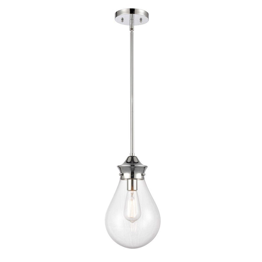 Innovations 414-1S-PC-8CL Genesis Mini Pendant, P Chrome/Clear