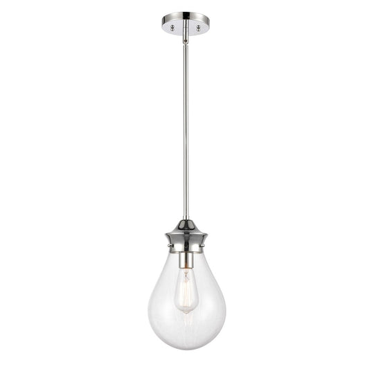 Innovations 414-1S-PC-8CL Genesis Mini Pendant, P Chrome/Clear