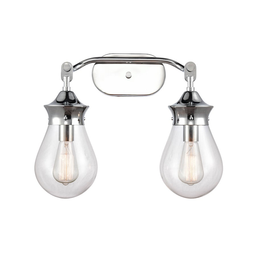 Innovations 2W 414-2W-PC-6CL-LED Genesis Bath, P Chrome/CLR