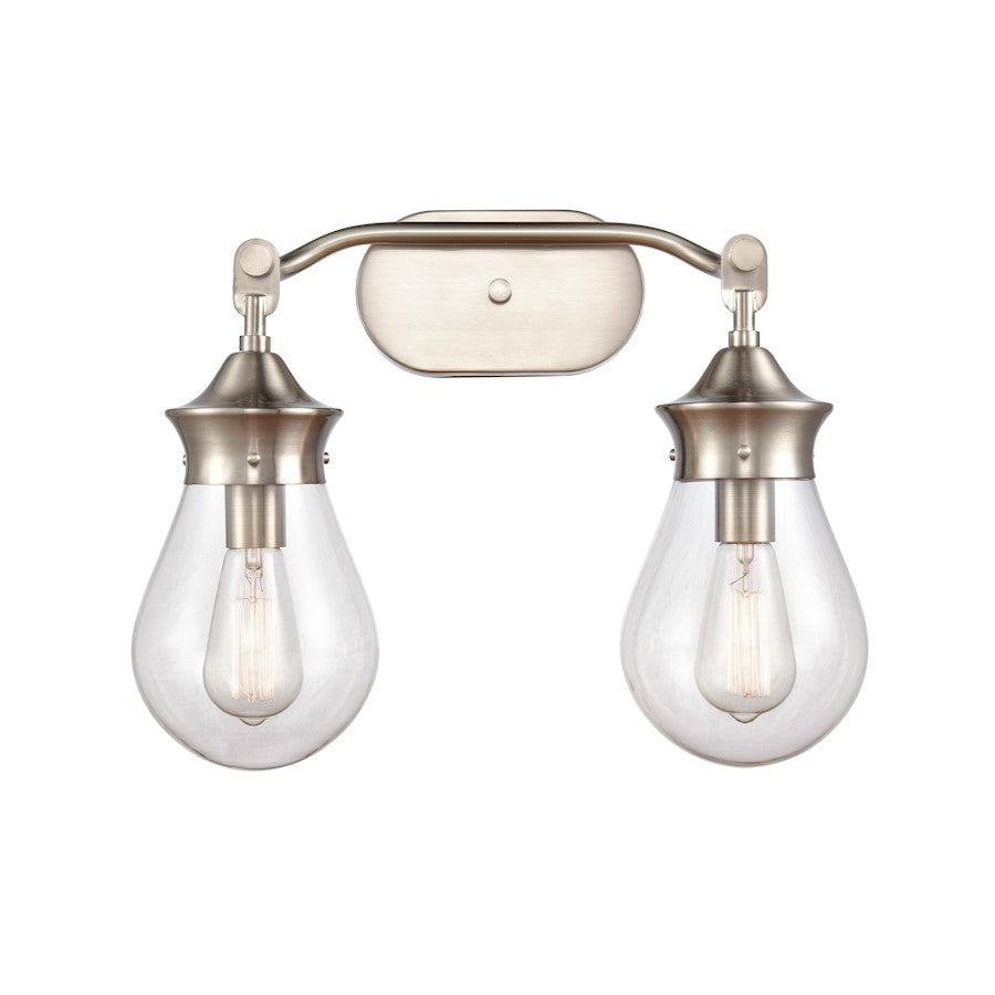 Innovations 2W 414-2W-SN-6CL-LED Genesis Bath, S NKL/CLR