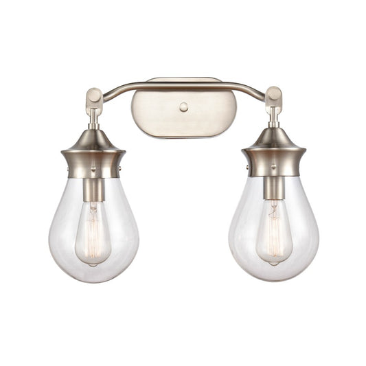 Innovations 2W 414-2W-SN-6CL-LED Genesis Bath, S NKL/CLR
