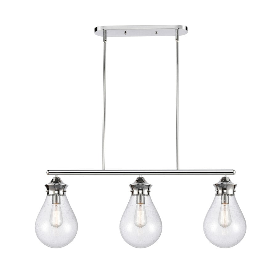 Innovations Genesis 3 Light Island, P Chrome, Seedy/Globe