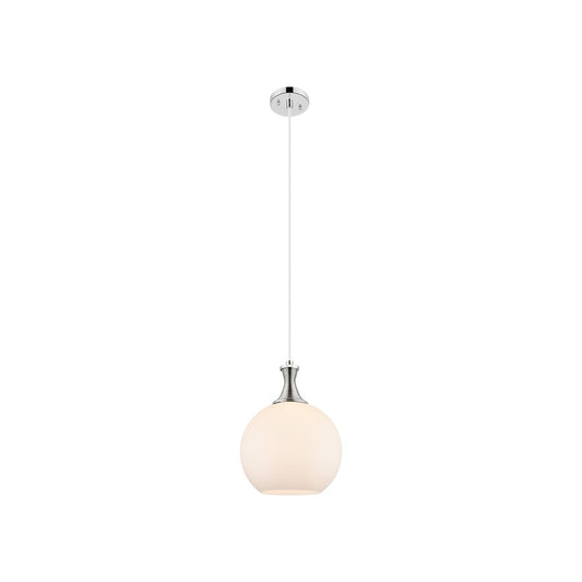 Innovations Astor 1Lt 10" Cord Mini Pendant, PN/White - 415-1P-PN-G121-10